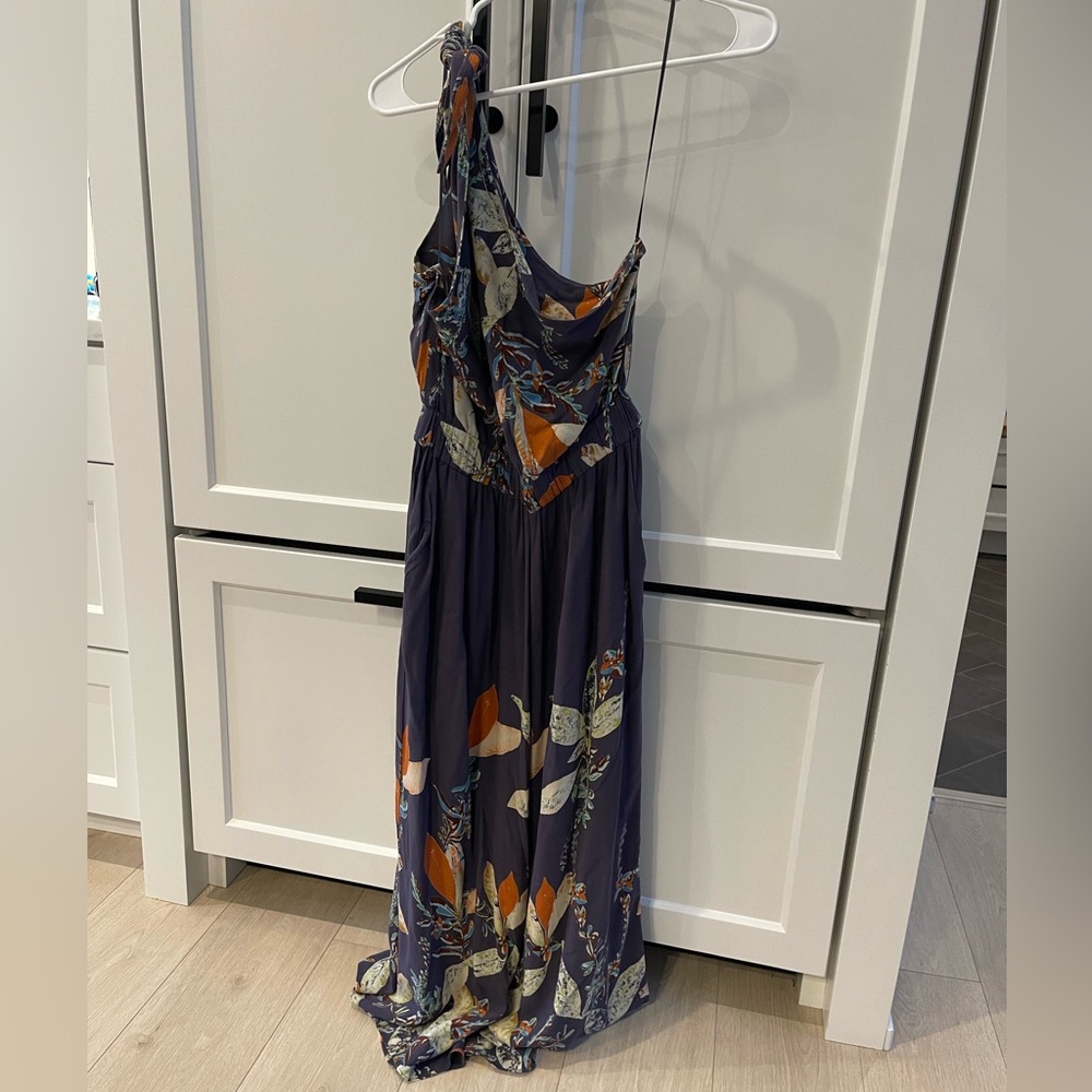 Free People Multicolor One-Shoulder Jumpsuit